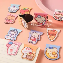 

Cute Rabbit Magnetic Bookmarks Creative Cartoon Students Mark Classified Tag Page Clip Kawaii Stationery School Office Supplies