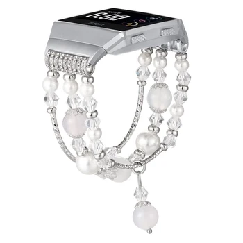 Band for Fitbit Ionic Bracelet Replacement Versa 2 Watchband Strap Feminine Handmade Artificial Bling Wristband Women Girl White
Band for Fitbit Ionic Bracelet Replacement Versa 2 Watchband Strap Feminine Handmade Artificial Bling Wristband Women Girl White