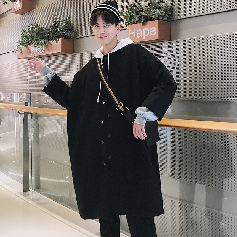 2019 autumn new clothing round neck solid color thick long section coat male couple mens windbreaker Cotton Chinese Style Khaki 
2019 autumn new clothing round neck solid color thick long section coat male couple mens windbreaker Cotton Chinese Style Khaki