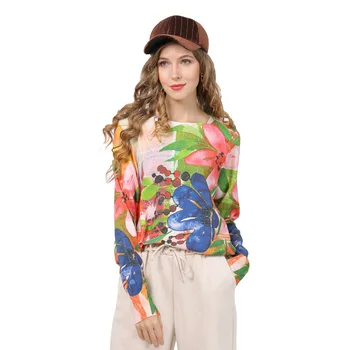 New Style Loose-Fit Sweater Women Oversized 2020 Christmas Crew Neck Long Sleeve Pullover Printed Large Size Sweater D6320 
New Style Loose-Fit Sweater Women Oversized 2020 Christmas Crew Neck Long Sleeve Pullover Printed Large Size Sweater D6320