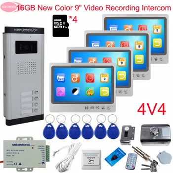 9" Video Door Phone Intercom Video Intercom With Recording +16GB TF Card Intercoms for a Private House With Rfid Electronic Lock
9" Video Door Phone Intercom Video Intercom With Recording +16GB TF Card Intercoms for a Private House With Rfid Electronic Lock