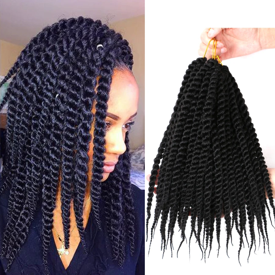 DAIRESS 12" Senegalese Twist Hair Crochet Braids 12Stands Synthetic Crochet Twist Braiding Hair Extensions
DAIRESS 12" Senegalese Twist Hair Crochet Braids 12Stands Synthetic Crochet Twist Braiding Hair Extensions