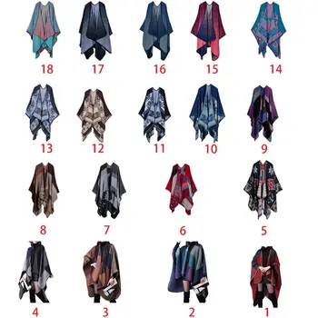 Women Winter Large Shawl Plaid Sweater Poncho Cape Pashmina Open Front Cardigan
Women Winter Large Shawl Plaid Sweater Poncho Cape Pashmina Open Front Cardigan