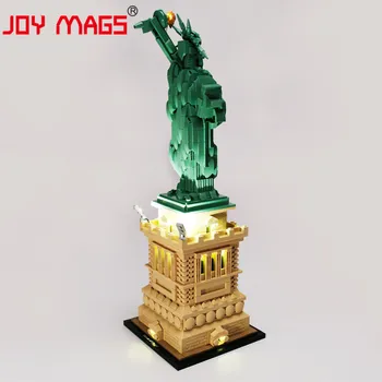JOY MAGS Only Led Light Kit For 21042 Architecture Statue of Liberty Lighting Set Compatible With 17011 1202 NO Blocks Model
