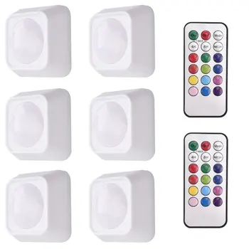 RGBW 16 Colors Square Led Under Cabinet Lighting Dimmer & Timing Function led Puck Lights Night lamp For Cupboard Wardrobe
RGBW 16 Colors Square Led Under Cabinet Lighting Dimmer & Timing Function led Puck Lights Night lamp For Cupboard Wardrobe
