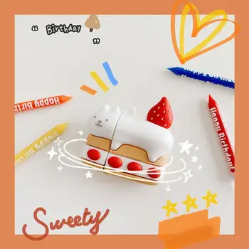 Protective Case Cute Strawberry Cake Cat For AirPods Silicone Box Cover Pro Bluetooth Earphone Charging 1/2 Wireless Soft J0Q4
Protective Case Cute Strawberry Cake Cat For AirPods Silicone Box Cover Pro Bluetooth Earphone Charging 1/2 Wireless Soft J0Q4