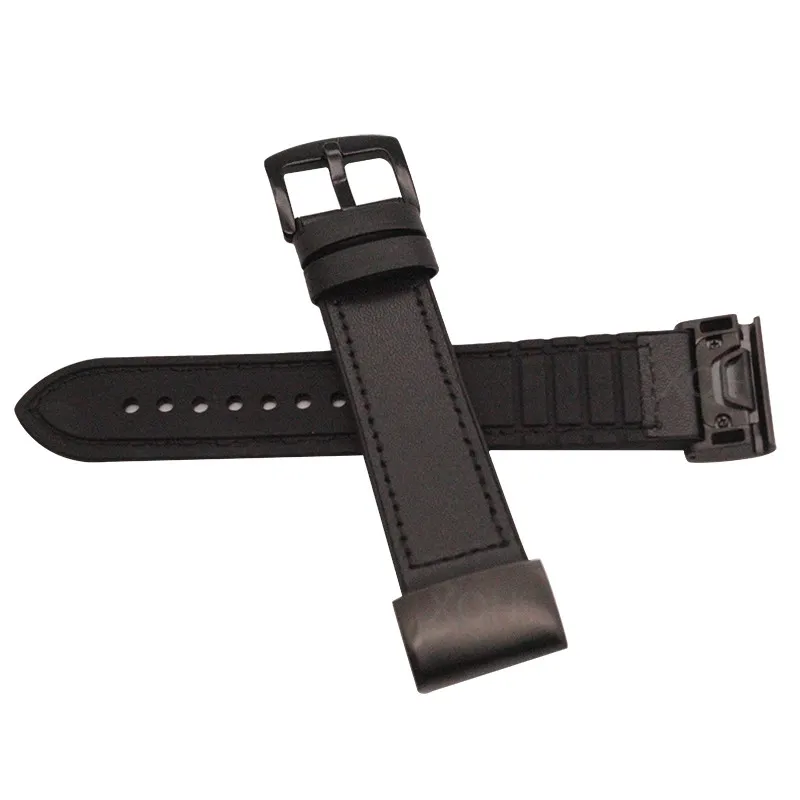 

26mm Bands First Layer cowhide Genuine Leather Strap for Garmin Fenix 6X/fenix5X/fenix3 HR/D2 MK1 Descent Smart Watch