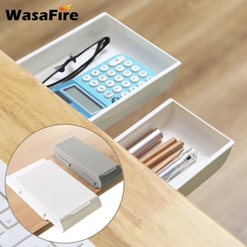 1Pcs Self Stick Pencil Tray Desk Table Storage Drawer Organizer Box Under Desk Stand Self-adhesive Under-drawer Storage Case
1Pcs Self Stick Pencil Tray Desk Table Storage Drawer Organizer Box Under Desk Stand Self-adhesive Under-drawer Storage Case