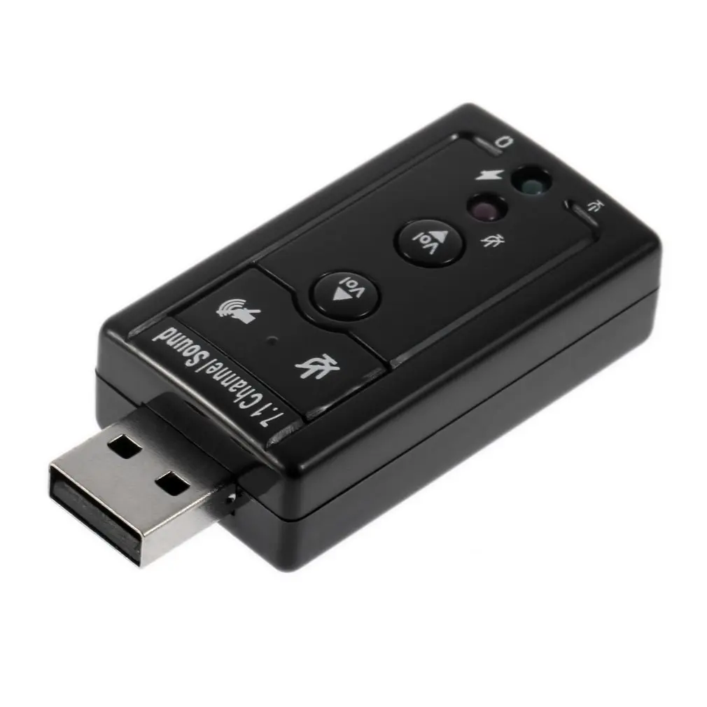 High Quality Mini USB 2.0 3D External 7.1 Channel Virtual 12Mbps Audio Sound Card Adapter
High Quality Mini USB 2.0 3D External 7.1 Channel Virtual 12Mbps Audio Sound Card Adapter