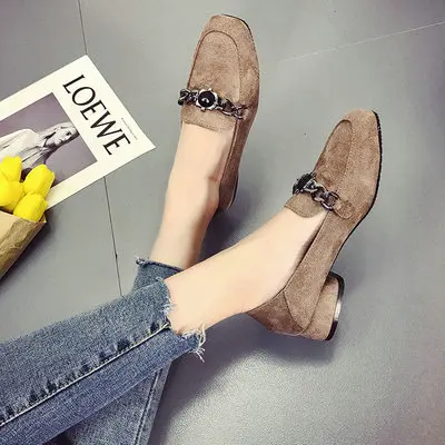 2019 new thick with square head rhinestone Korean version of comfortable wild beanie shoes women
2019 new thick with square head rhinestone Korean version of comfortable wild beanie shoes women