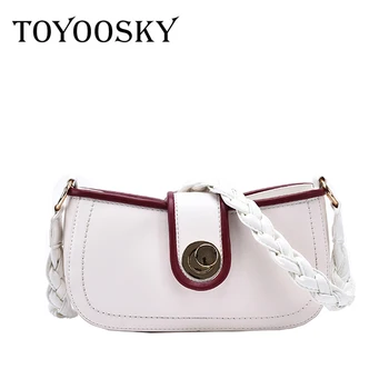 TOYOOSKY Braided Shoulder Strap Design Small PU Leather Crossbody Bags For Women 2020 Lady Shoulder Handbag Female Luxury Bag
TOYOOSKY Braided Shoulder Strap Design Small PU Leather Crossbody Bags For Women 2020 Lady Shoulder Handbag Female Luxury Bag