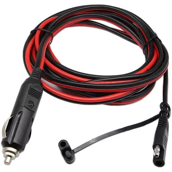 5FT 1.5M 12V 24V Car Cigarette Lighter Male Plug Adapter to SAE Quick Release Connector 16 AWG Extension Cable with LED Light
5FT 1.5M 12V 24V Car Cigarette Lighter Male Plug Adapter to SAE Quick Release Connector 16 AWG Extension Cable with LED Light