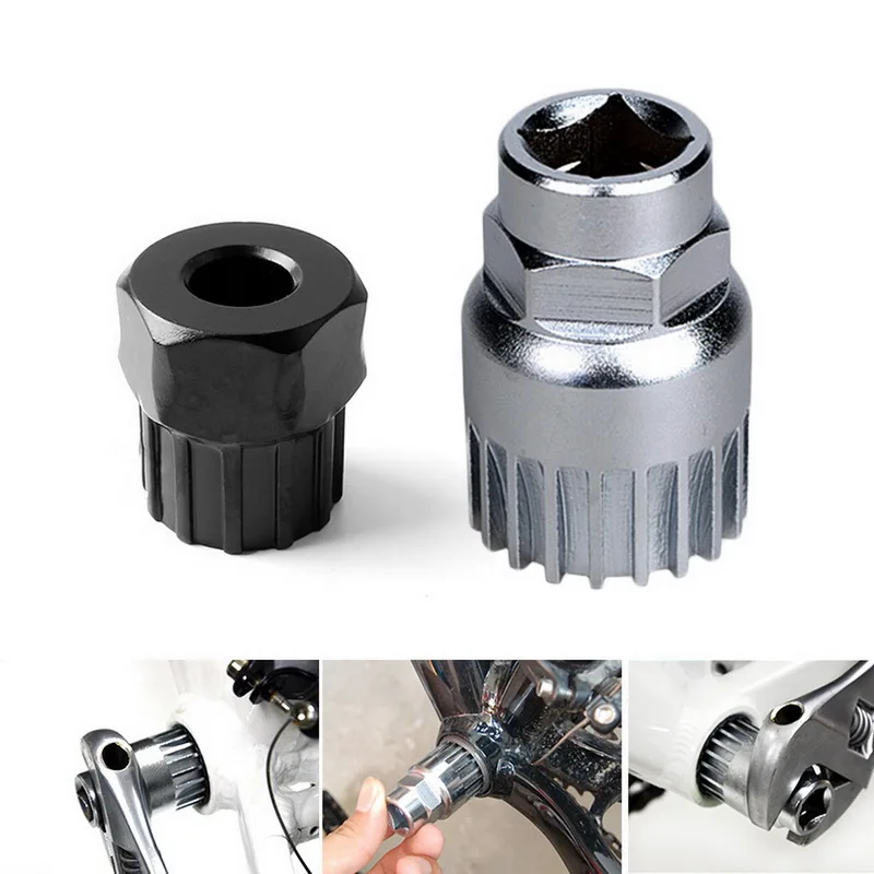 Removedor de rueda libre 4 Piezas Kit de herramientas de reparación de MTB  Extractor de Manivela de Bicicleta Interruptor de Cadena de Bicicleta  Herramienta de Extracción de Pedalier de Bicicleta Herramientas de
