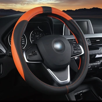 Leather Car steering wheel cover For Porsche All Models Cayman Macan Panamera Cayenne Boxster 718 car styling accessories
Leather Car steering wheel cover For Porsche All Models Cayman Macan Panamera Cayenne Boxster 718 car styling accessories