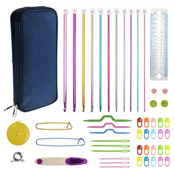 Aluminum Crochet Set Colorful TPR Soft Handles Sweaters Knitting Needles Kit Full-equipped DIY Sewing Tool Manual Accessories
Aluminum Crochet Set Colorful TPR Soft Handles Sweaters Knitting Needles Kit Full-equipped DIY Sewing Tool Manual Accessories