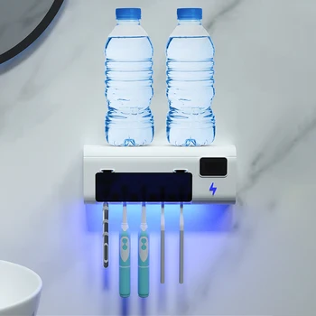 UV Toothbrush Sterilizer USB Rechargeable LED Disinfection Toothpaste Holder Wall-mounted UV Toothbrush Sterilizer
UV Toothbrush Sterilizer USB Rechargeable LED Disinfection Toothpaste Holder Wall-mounted UV Toothbrush Sterilizer