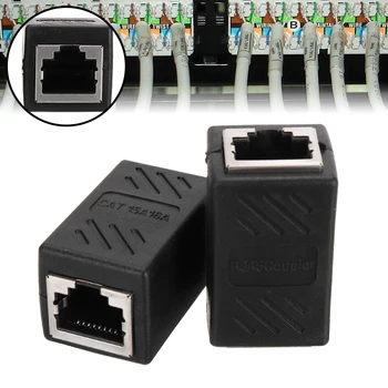 2pcs Female to Female to Cat7, Cat6 Cat5e, Cat5 RJ45 Coupler Inline Extender Adapter Ethernet Soft (RJ-45) Adapter Accessories
2pcs Female to Female to Cat7, Cat6 Cat5e, Cat5 RJ45 Coupler Inline Extender Adapter Ethernet Soft (RJ-45) Adapter Accessories