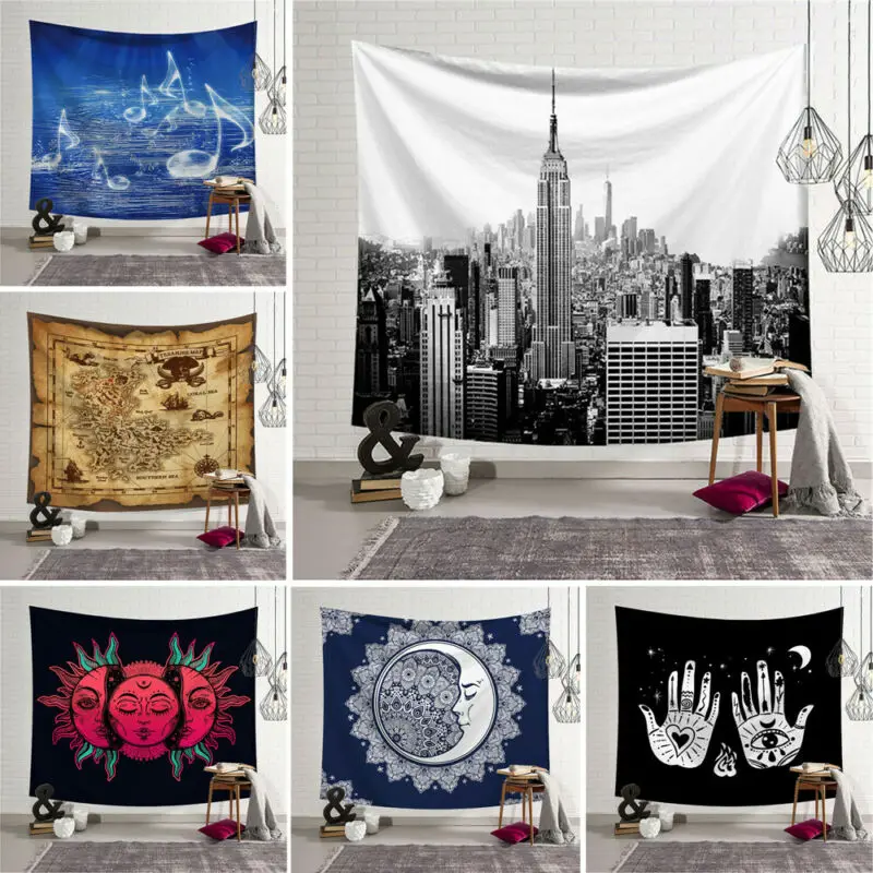 1PC Tapestry Sun and Moon Boho Tapestry Hippie Wall Hanging Bedspread Throw Cover Home Decor
1PC Tapestry Sun and Moon Boho Tapestry Hippie Wall Hanging Bedspread Throw Cover Home Decor