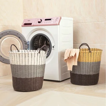 Braided Soft Plastic Washing Clothes Storage Bin Laundry Basket Hamper Holder Organizer With Handle
Braided Soft Plastic Washing Clothes Storage Bin Laundry Basket Hamper Holder Organizer With Handle