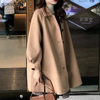 Blends Women Solid Fashion Thicker Spring Loose Chic Students Single Breasted Minimalist Female Outerwear Elegant 4 Colors XXXL
Blends Women Solid Fashion Thicker Spring Loose Chic Students Single Breasted Minimalist Female Outerwear Elegant 4 Colors XXXL