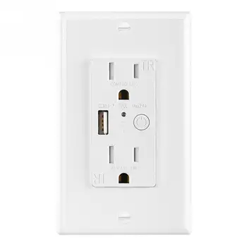 2.4GHz USB Interface Smart Socket US Plug Home 16A General Wall Outlet Divided Control Voice Convenient Accessories WIFI
2.4GHz USB Interface Smart Socket US Plug Home 16A General Wall Outlet Divided Control Voice Convenient Accessories WIFI