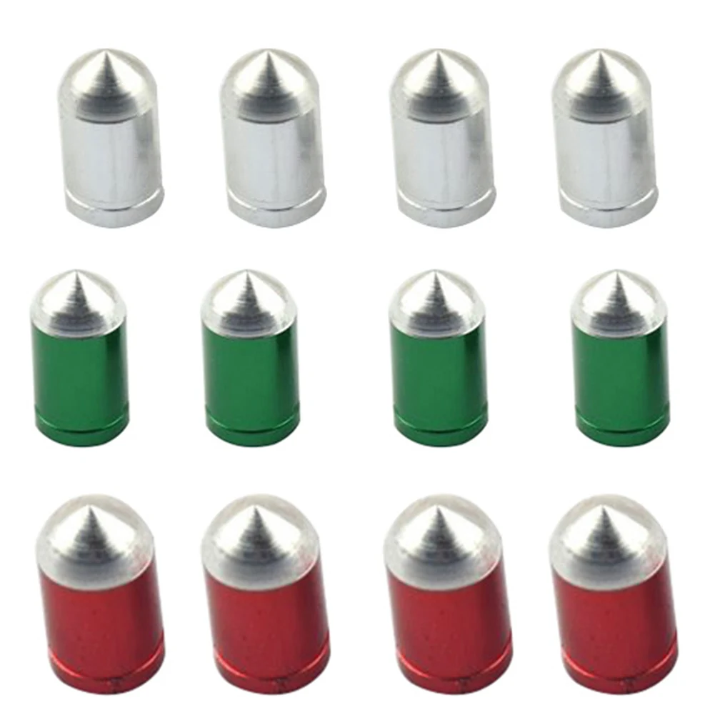4Pcs Aluminum Bicycle MTB Tyre Tire Air Presta Valves Cap Bike Stem Dust Cover
