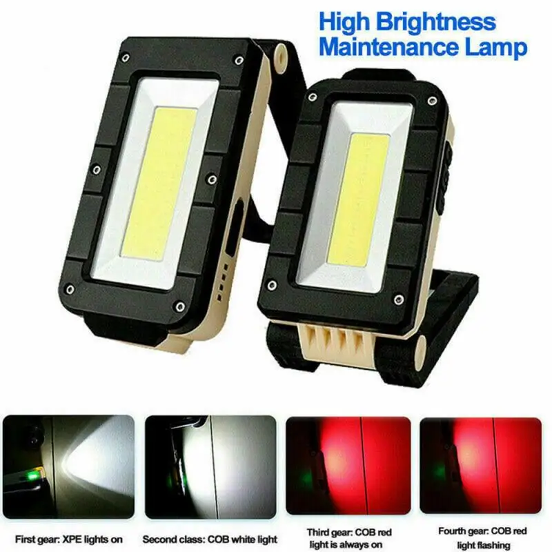 Work Light Flashlight COB+LED Cordless Portable Battery Work Light Rechargeable Magnetic Torch Flexible Inspection Torch Lamps
Work Light Flashlight COB+LED Cordless Portable Battery Work Light Rechargeable Magnetic Torch Flexible Inspection Torch Lamps