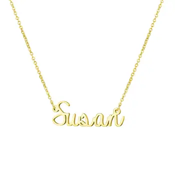 Stainless Steel Name Necklaces Personalized Name Pendant Necklaces Birthday Gift Gold Color English Letter Necklace Custom 
Stainless Steel Name Necklaces Personalized Name Pendant Necklaces Birthday Gift Gold Color English Letter Necklace Custom