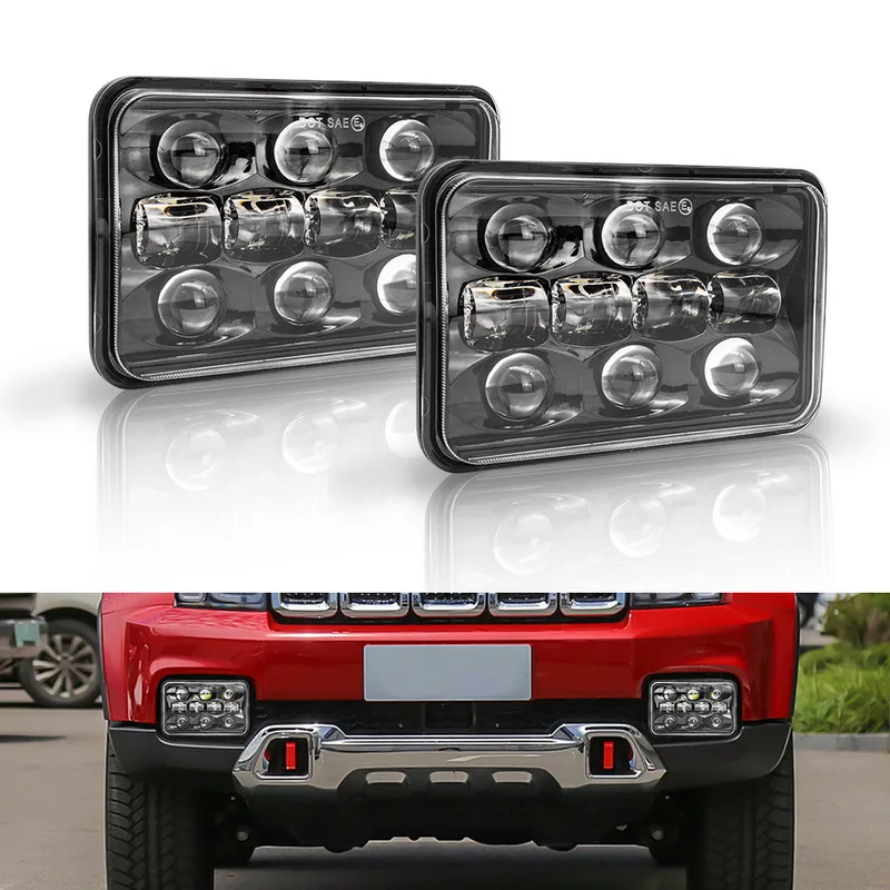 Safego 4x6 120W 5" Square Car LED Headlight Angel Eyes Daytime Running Light DRL High Low Beam for 4x4 SUV ATV Truck Wrangler
Safego 4x6 120W 5" Square Car LED Headlight Angel Eyes Daytime Running Light DRL High Low Beam for 4x4 SUV ATV Truck Wrangler