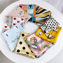 Women Scarf Square Silk Scarf Big Dot Geometric Printing DIY Hair Tie Band Head Neck Wrap Bandana Shawl Decorative Headscarf 
Women Scarf Square Silk Scarf Big Dot Geometric Printing DIY Hair Tie Band Head Neck Wrap Bandana Shawl Decorative Headscarf