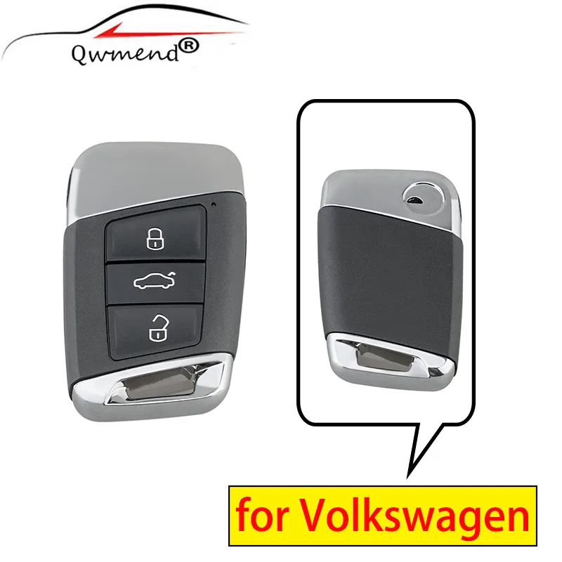 QWMEND 3 Buttons Smart Car Key Shell for vw Tiguan MK2 Magotan Passat B8 CC Skoda Superb A7 2016-2020 Car Remote Key Fob Case
QWMEND 3 Buttons Smart Car Key Shell for vw Tiguan MK2 Magotan Passat B8 CC Skoda Superb A7 2016-2020 Car Remote Key Fob Case
