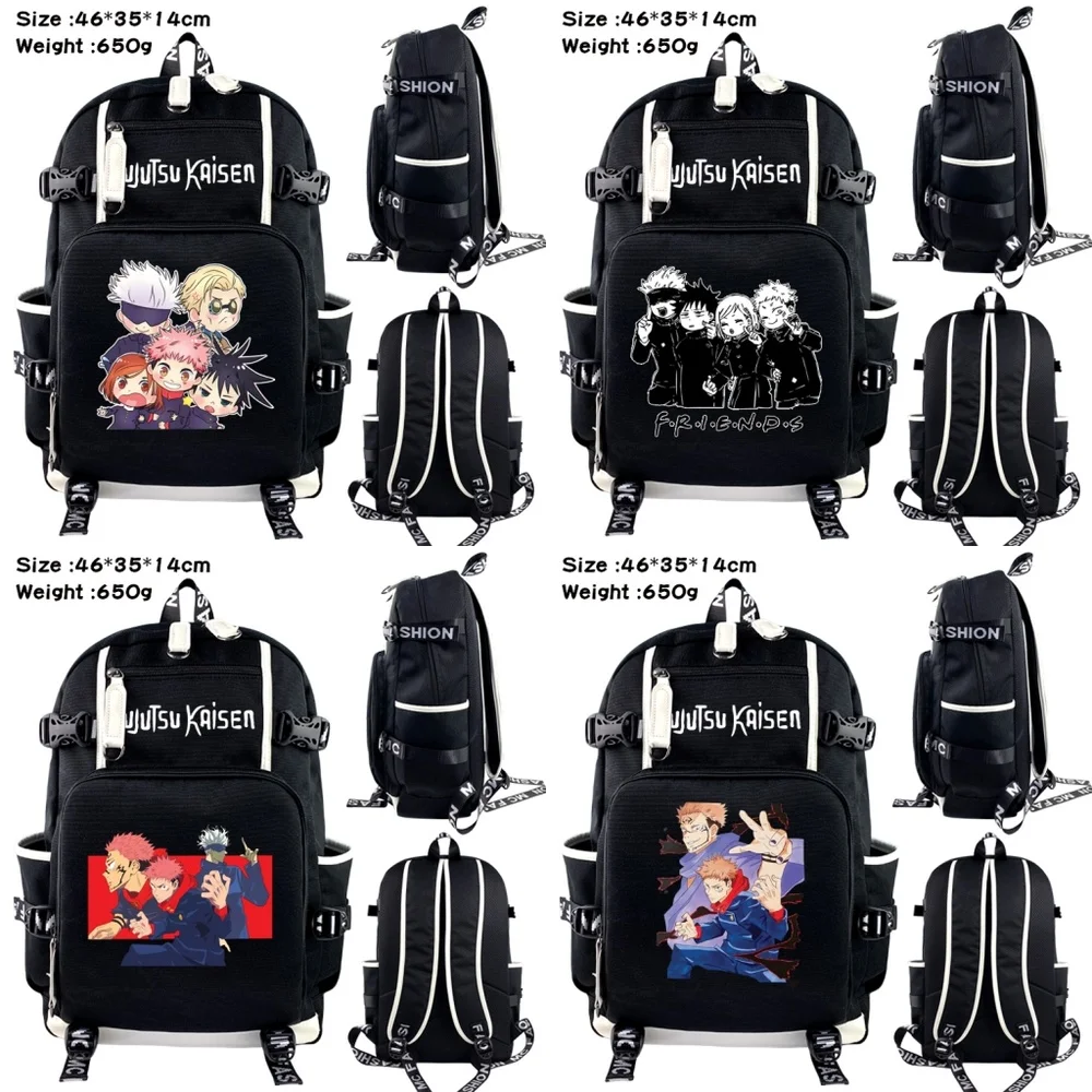 Anime Jujutsu Kaisen Canva Backpack Student Packsack Teenager Schoolbag Black Zipper Shoulders Travel Laptop Bag Cartoon Bookbag
Anime Jujutsu Kaisen Canva Backpack Student Packsack Teenager Schoolbag Black Zipper Shoulders Travel Laptop Bag Cartoon Bookbag