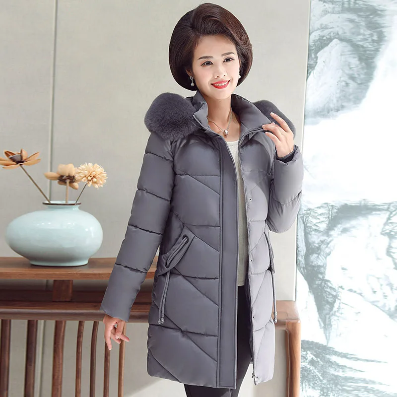 Mom Winter Cotton-padded Clothes Mid-length Middle-aged Women down Jacket Cotton-padded Clothes Western Style Middle-aged Mom Co
Mom Winter Cotton-padded Clothes Mid-length Middle-aged Women down Jacket Cotton-padded Clothes Western Style Middle-aged Mom Co