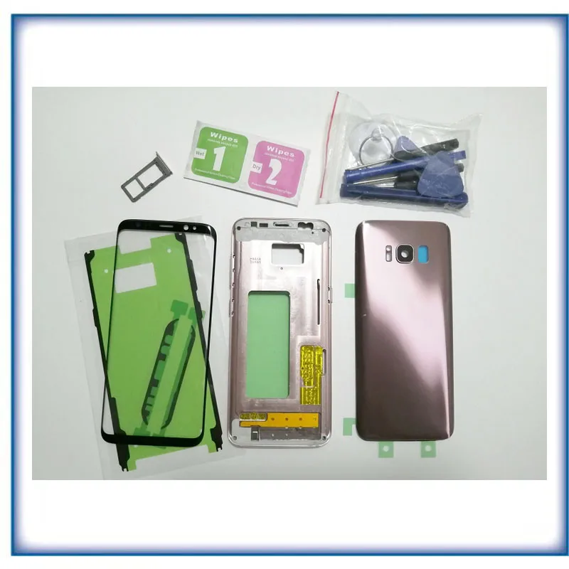 S8 Full Housing Case Back Cover Front Screen Glass Lens + Middle Frame For Samsung Galaxy S8 G950 G950F Complete Parts
S8 Full Housing Case Back Cover Front Screen Glass Lens + Middle Frame For Samsung Galaxy S8 G950 G950F Complete Parts