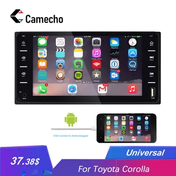 Camecho 2Din Car Radio Universal Car Multimedia player 7'' Autoradio Mirror link Bluetooth Audio Radio Stereo For Toyota Corolla
Camecho 2Din Car Radio Universal Car Multimedia player 7'' Autoradio Mirror link Bluetooth Audio Radio Stereo For Toyota Corolla