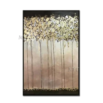 Unframed 100% Handmade Modern Abstract Golden Tree Oil Painting On Canvas Art Landscape Pictures For Living Room Bedroom Decor
Unframed 100% Handmade Modern Abstract Golden Tree Oil Painting On Canvas Art Landscape Pictures For Living Room Bedroom Decor