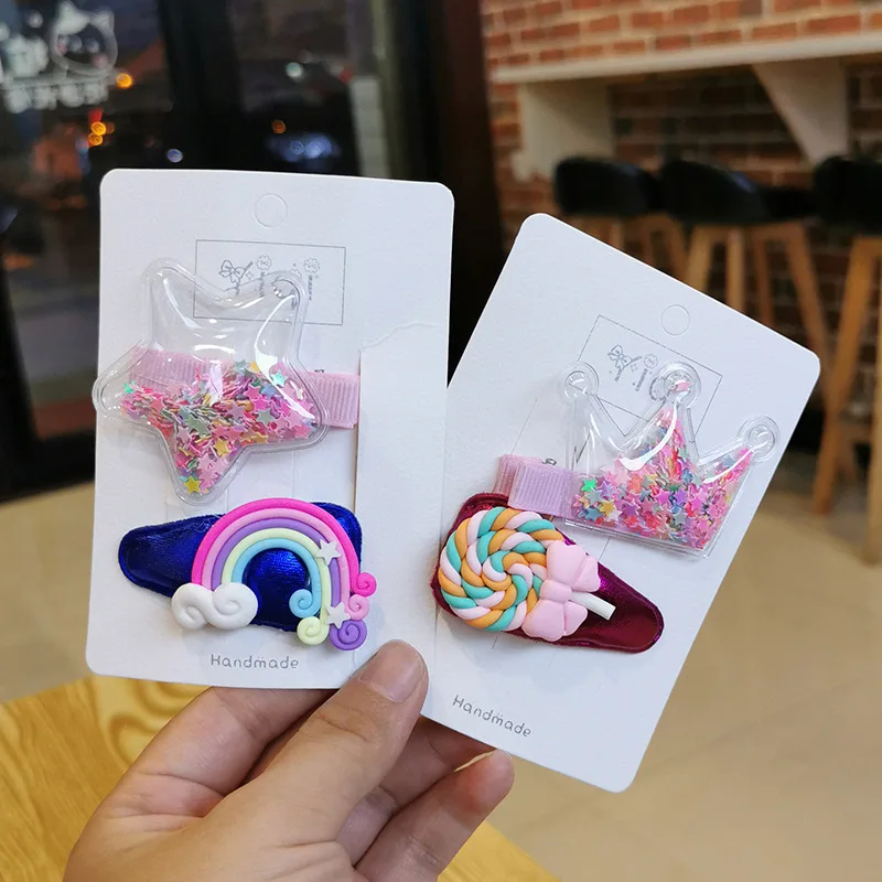 1 Pair Korean Children's Cute Beautiful Colorful Cartoon Duckbill Clip Hair Accessories Fashion Girl Princess Hairpins Headwear
1 Pair Korean Children's Cute Beautiful Colorful Cartoon Duckbill Clip Hair Accessories Fashion Girl Princess Hairpins Headwear