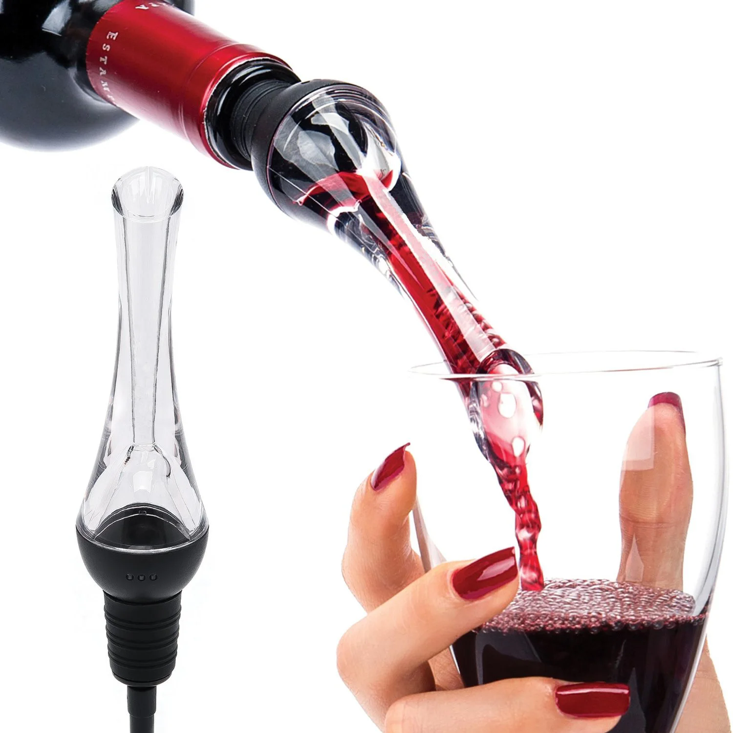 4YANG Transparent Acrylic Red Wine Aerating Pourer Spout Decanter Magic Aerator Decanter Bottle Pourer Bar Tools
4YANG Transparent Acrylic Red Wine Aerating Pourer Spout Decanter Magic Aerator Decanter Bottle Pourer Bar Tools