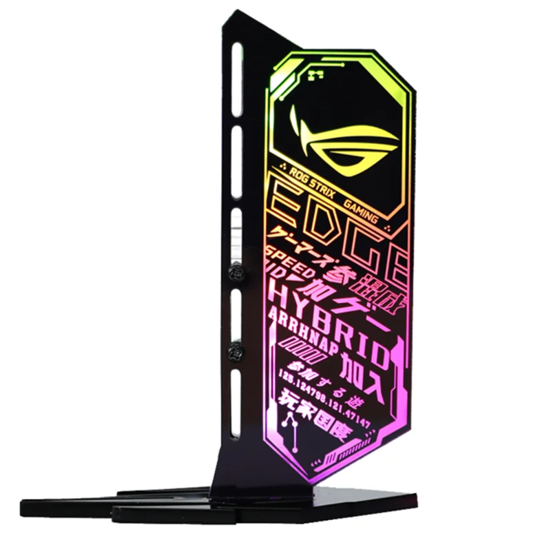 VGA Card Bracket 12V RGB Or 5V D-RGB AURA SYNC Symphony GPU Support light Chassis faith lamp Vertical Jack Customized 340 Design
VGA Card Bracket 12V RGB Or 5V D-RGB AURA SYNC Symphony GPU Support light Chassis faith lamp Vertical Jack Customized 340 Design