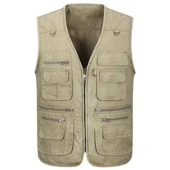 Men Multi Pockets Waistcoat Vest Outdoor Travel Fishing Photography Gilet Jacket
Men Multi Pockets Waistcoat Vest Outdoor Travel Fishing Photography Gilet Jacket