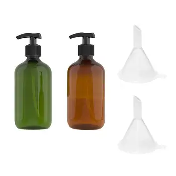 2 Pcs Pump-Bottle 500ml Durable Pump Bottle With 2 Pcs Funnel For Travel Free Shipping Wholesale 
2 Pcs Pump-Bottle 500ml Durable Pump Bottle With 2 Pcs Funnel For Travel Free Shipping Wholesale