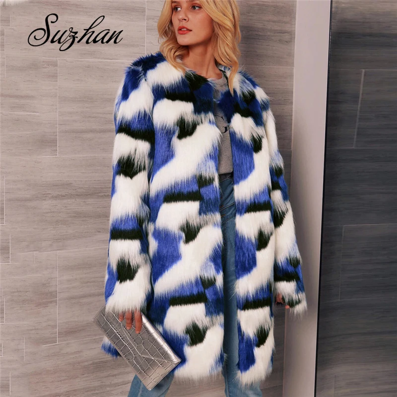 Suzhan Ins Style Women Shaggy Faux Fur Coat Women 2019 Casual Fashion Autumn Winter Fake Fur Jacket Thick Warm Outerwear
Suzhan Ins Style Women Shaggy Faux Fur Coat Women 2019 Casual Fashion Autumn Winter Fake Fur Jacket Thick Warm Outerwear