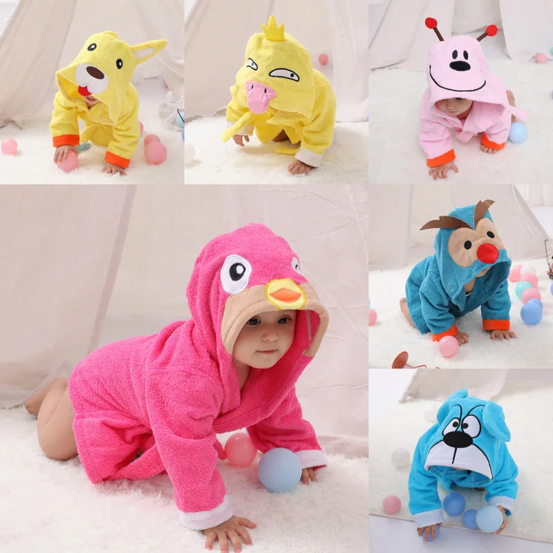 New Style Pure Cotton Water-Absorbing Toweling Cartoon Animal Cardigan Small Bathrobe Baby Bathrobe Infant BABY'S FIRST Month as
New Style Pure Cotton Water-Absorbing Toweling Cartoon Animal Cardigan Small Bathrobe Baby Bathrobe Infant BABY'S FIRST Month as