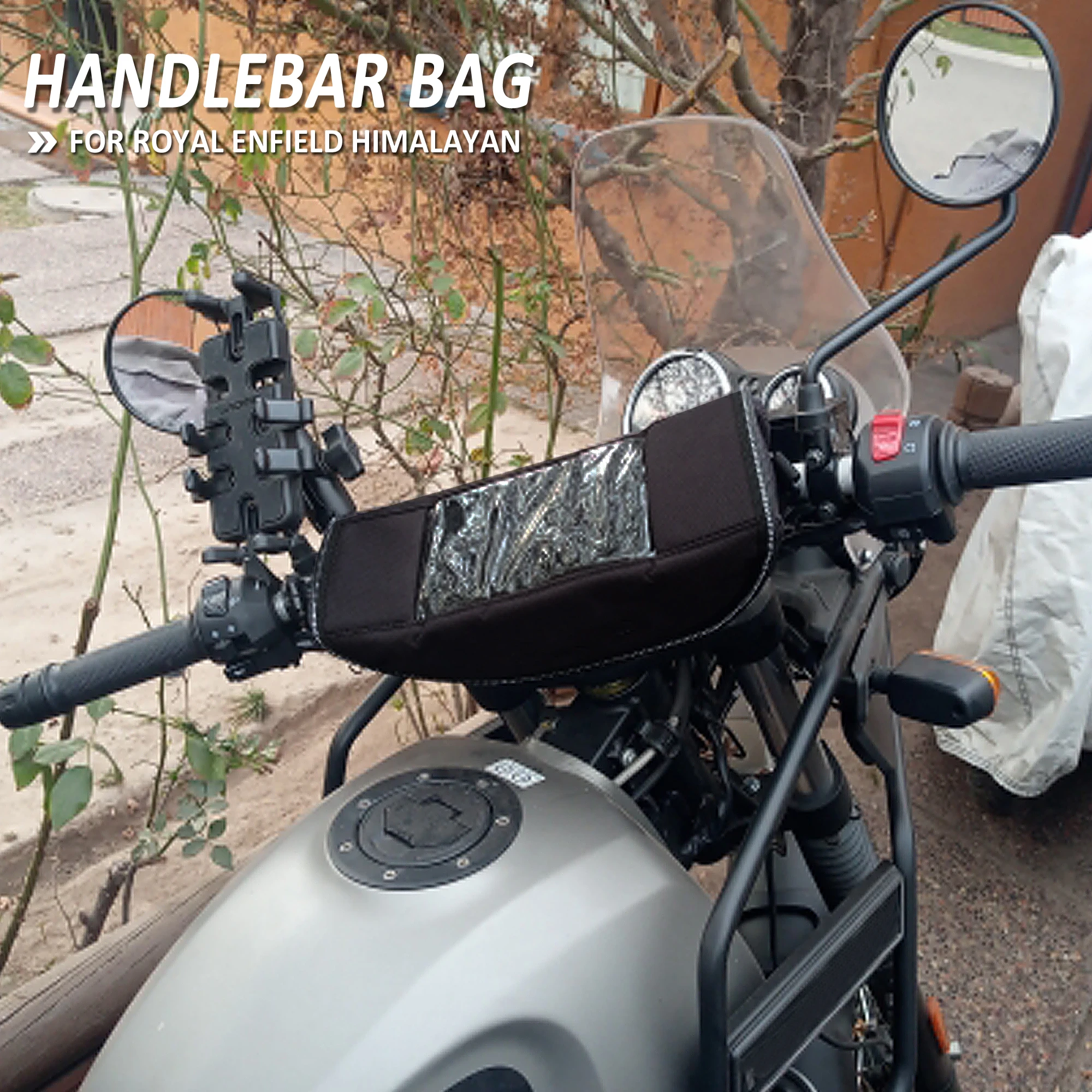 

NEW Motorcycle Waterproof Front Handlebar Bag Storage Bag For Royal Enfield Himalayan