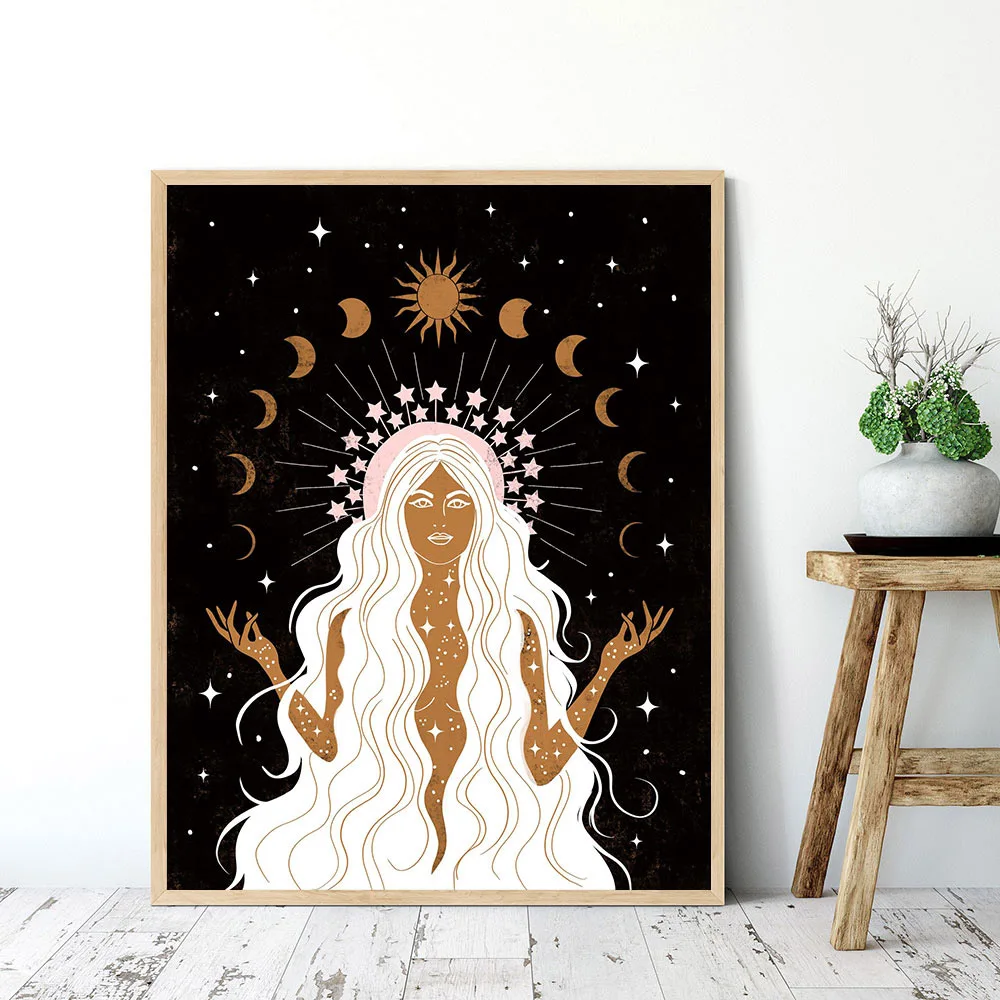 Nordic Summer Solstice Art Drawing Posters and Prints Celestial Stars Moon Magical Sun Wall Pictures for Living Room Home Decor
Nordic Summer Solstice Art Drawing Posters and Prints Celestial Stars Moon Magical Sun Wall Pictures for Living Room Home Decor