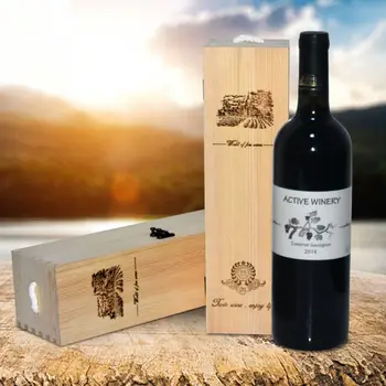 Retro Empty Single Bottle Red Wine Box Pine Wood Storage Case Container Carrier Grape Whiskey Packing Box D5BD
Retro Empty Single Bottle Red Wine Box Pine Wood Storage Case Container Carrier Grape Whiskey Packing Box D5BD