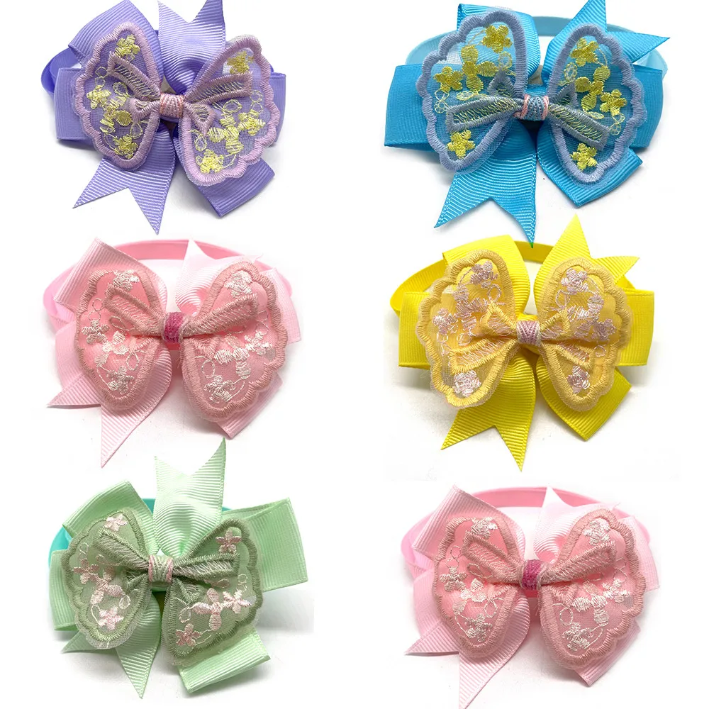 50/100pcs Puppy Accessories Small Doggy Bowties with Lace Embroidery Small Bows Pet Collar Grooming Dog Neckties Pet Supplies
50/100pcs Puppy Accessories Small Doggy Bowties with Lace Embroidery Small Bows Pet Collar Grooming Dog Neckties Pet Supplies