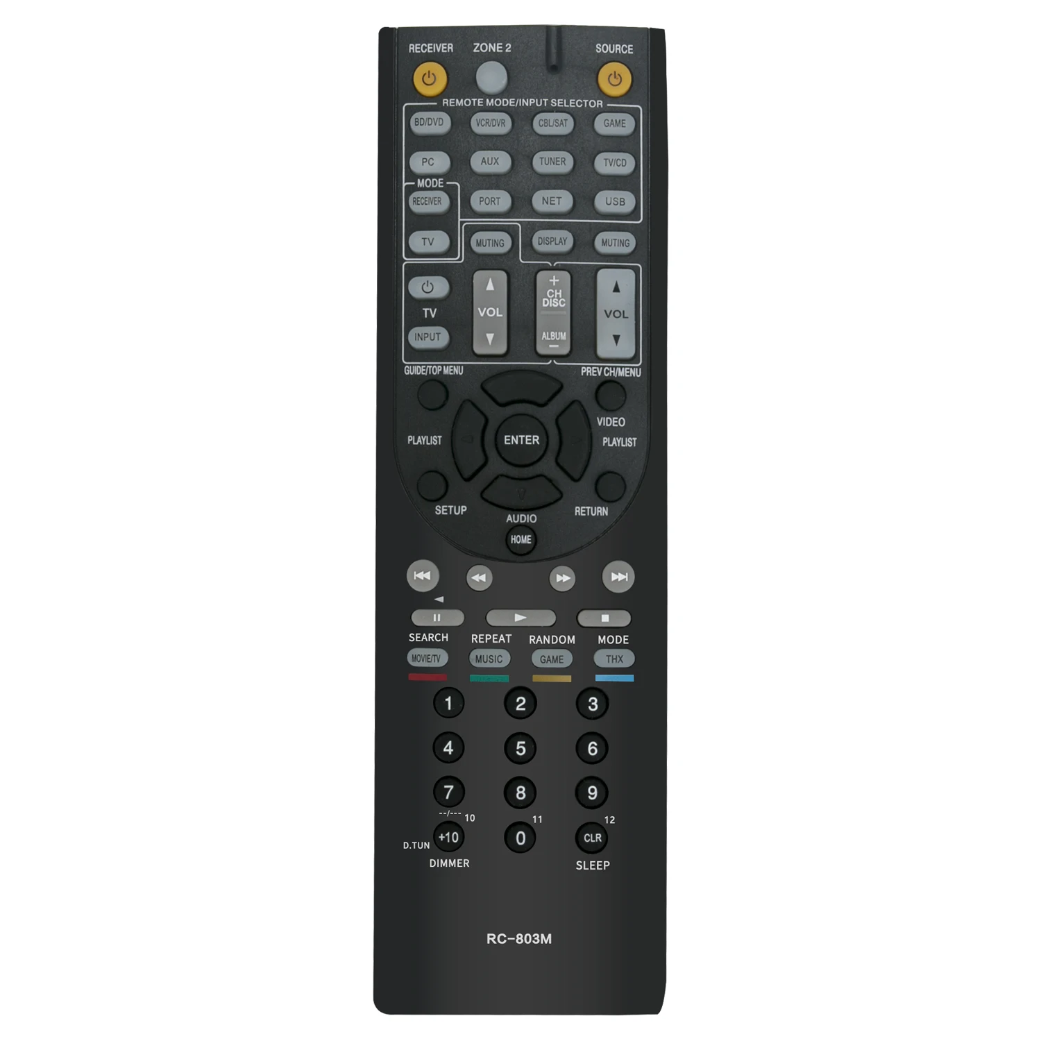 New RC-803M Replaced Remote Control fit for Onkyo AV Receiver TX-NR609 TX-NR609B HT-S7409
New RC-803M Replaced Remote Control fit for Onkyo AV Receiver TX-NR609 TX-NR609B HT-S7409