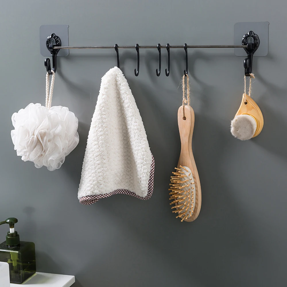 7 Even Row Hooks Hanger Strong Adhesive Hook Kitchen Wall Hanging Hooks Bathroom Nail-free Seamless Towel Rack Hanger
7 Even Row Hooks Hanger Strong Adhesive Hook Kitchen Wall Hanging Hooks Bathroom Nail-free Seamless Towel Rack Hanger