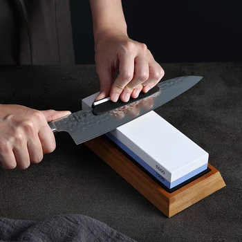 Professional Knife Sharpener Double-sided Sharpening Stone Base Angle Guide Set Kitchen Whetstone Apex Egde Blade 1000 3000 Grit
Professional Knife Sharpener Double-sided Sharpening Stone Base Angle Guide Set Kitchen Whetstone Apex Egde Blade 1000 3000 Grit